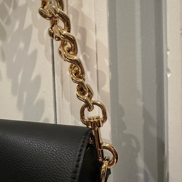 Versace Black Leather La Medusa Chain Shoulder Bag - Picture 3 of 16